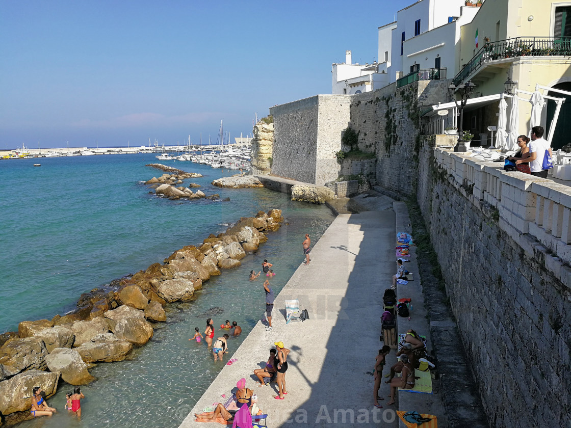 "Otranto - Turisti al Lungomare degli Eroi" stock image