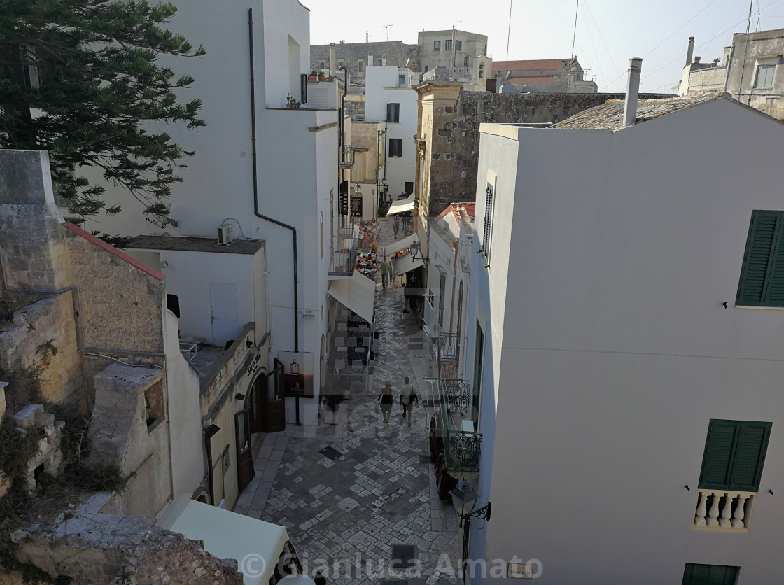 "Otranto – Vicolo del borgo dal Ponte dell'Immacolata" stock image