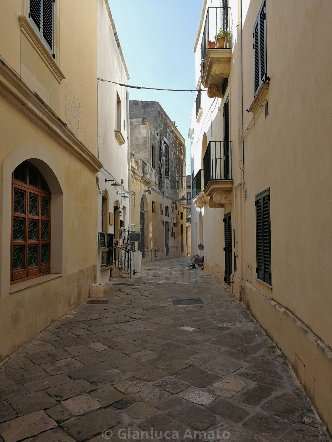 "Otranto - Via Cenobio Basiliano" stock image