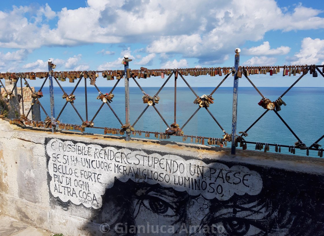 "Peschici - Parapetto in via Castello" stock image