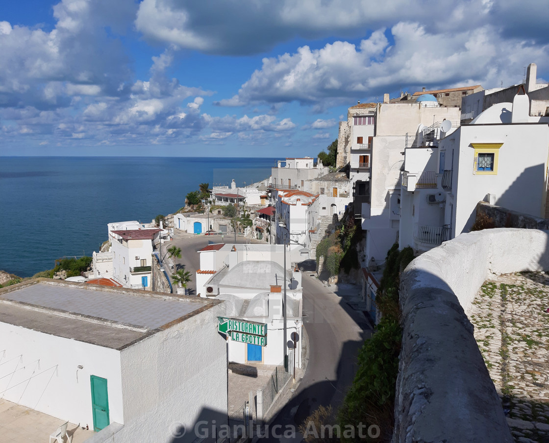 "Peschici - Scorcio del borgo" stock image