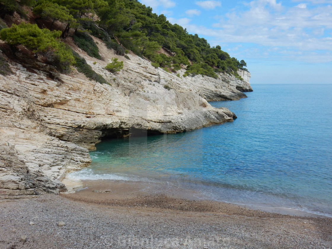 "Pugnochiuso - Costa di Baia della Pergola" stock image