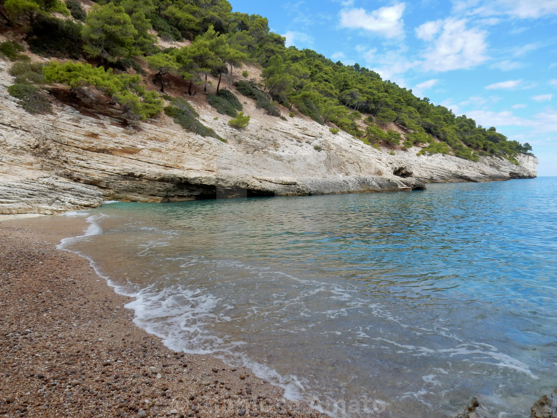 "Pugnochiuso - Spiaggia di Baia della Pergola" stock image