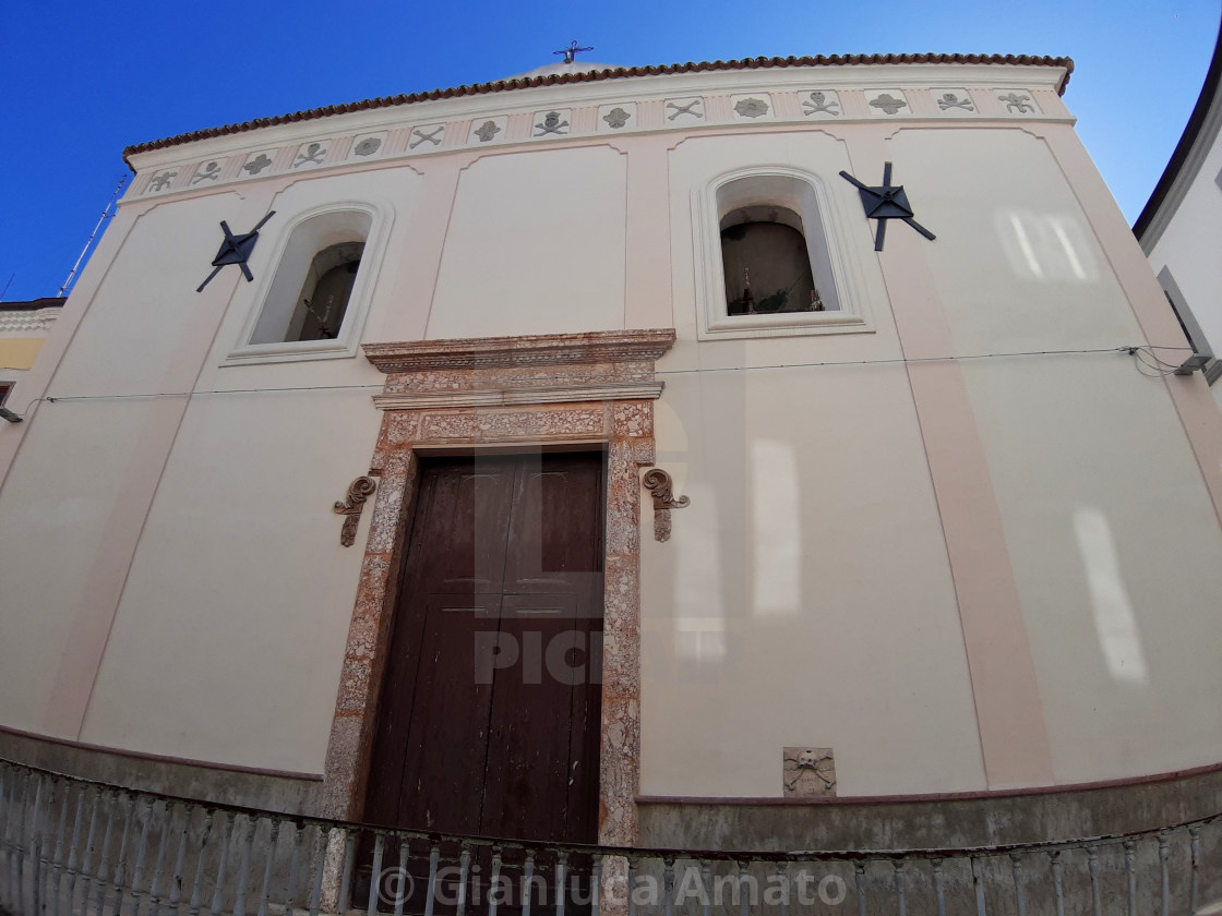 "Rodi Garganico - Facciata della Chiesa del Crocifisso" stock image