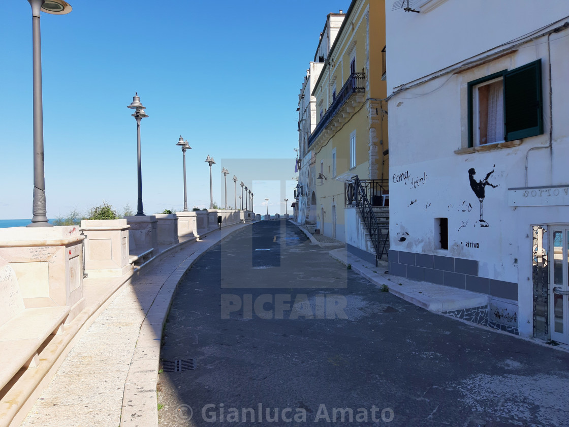 "Rodi Garganico - Lungomare del centro storico" stock image