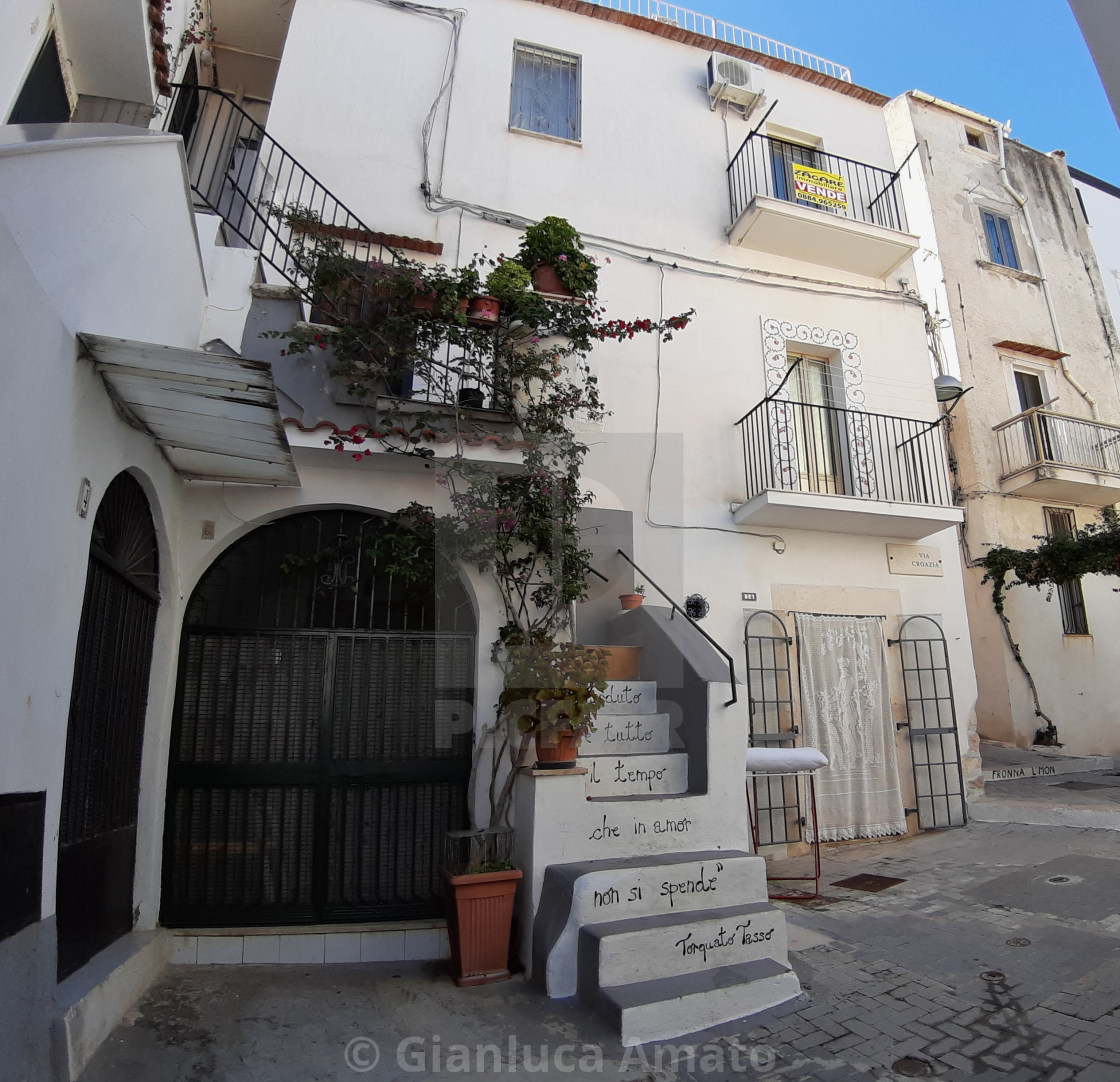 "Rodi Garganico - Piazzetta del borgo" stock image