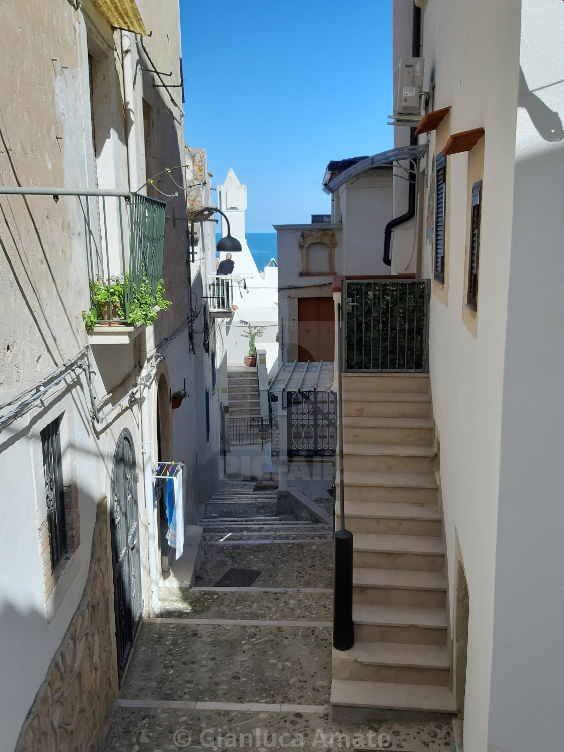 "Rodi Garganico - Scalinate del centro storico" stock image