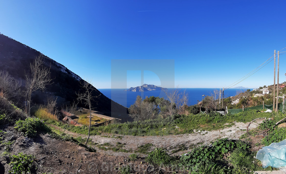 "Panoramica di Capri dal borgo di Termini" stock image