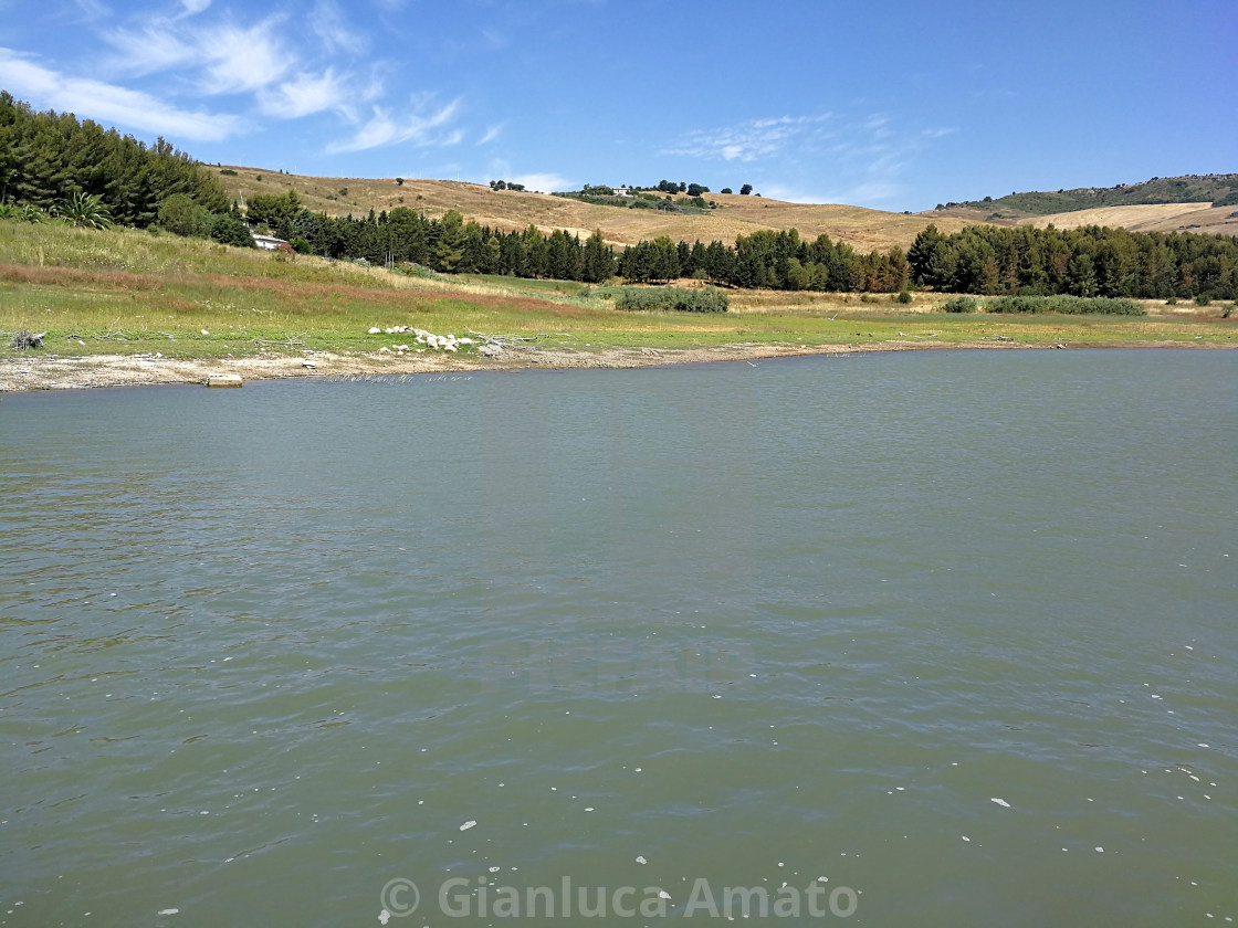 "Scorcio del Lago del Liscione" stock image