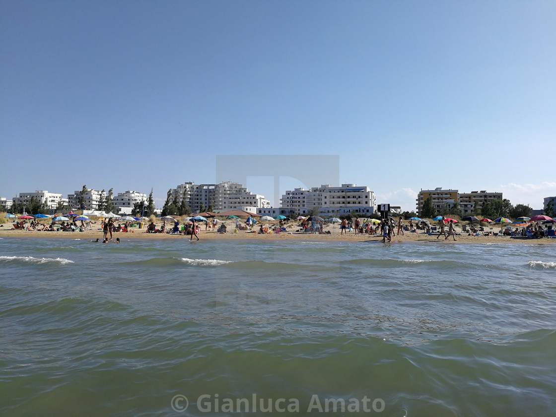 "San Salvo Marina - Scorcio del villaggio Le Nereidi dal mare" stock image