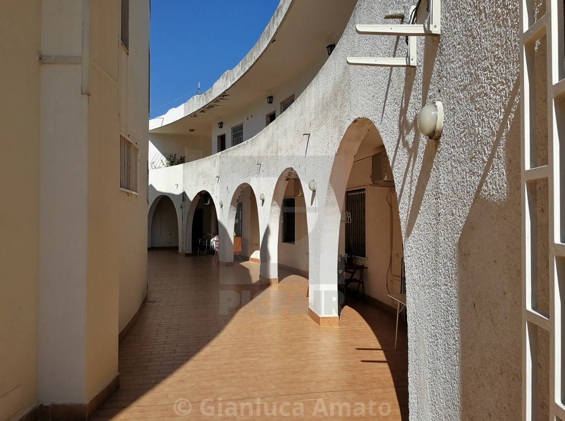 "San Salvo Marina - Scorcio interno del villaggio Le Nereidi" stock image