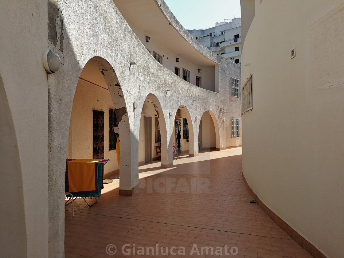 "San Salvo Marina - Scorcio prospettico del villaggio Le Nereidi" stock image