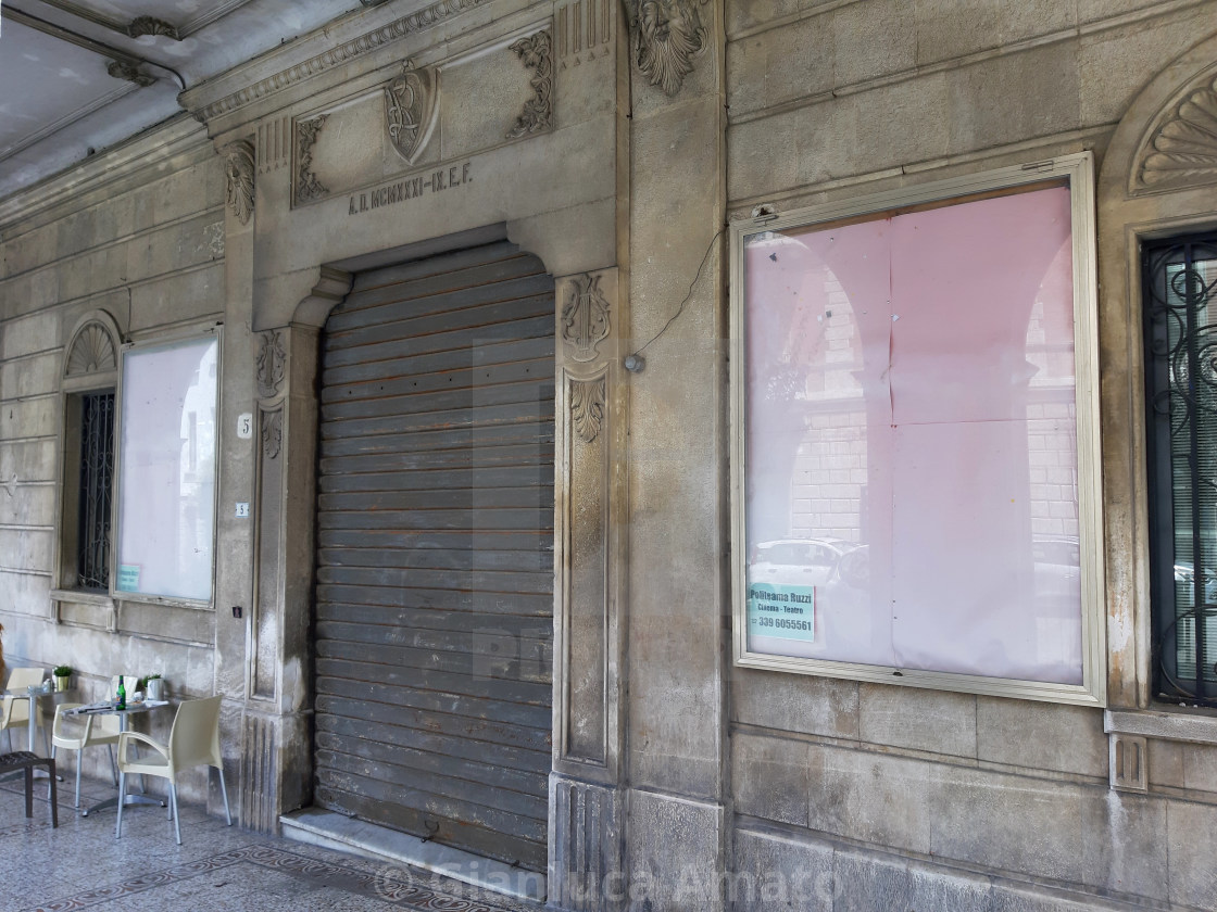 "Vasto - Entrata del Teatro Politeama" stock image