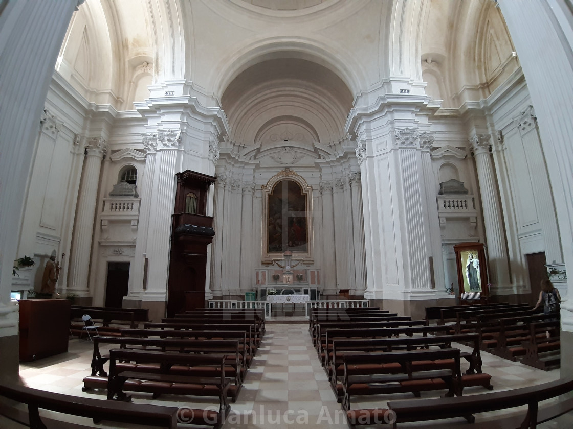 "Vasto - Interno di Santa Maria del Carmine" stock image