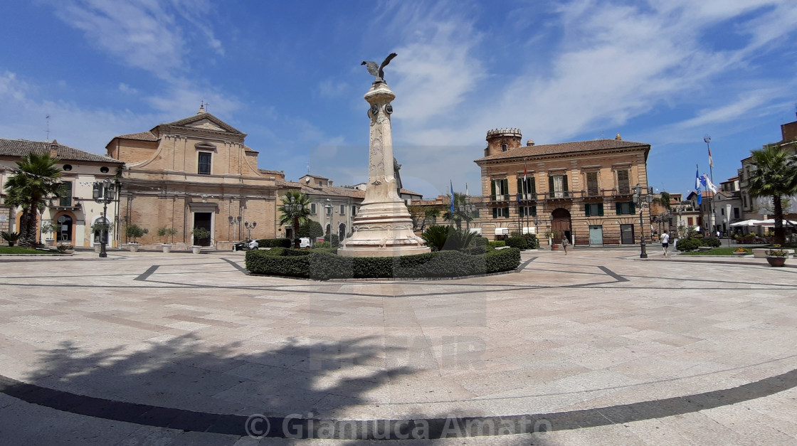 "Vasto - Panoramica di Piazza Gabriele Rossetti" stock image