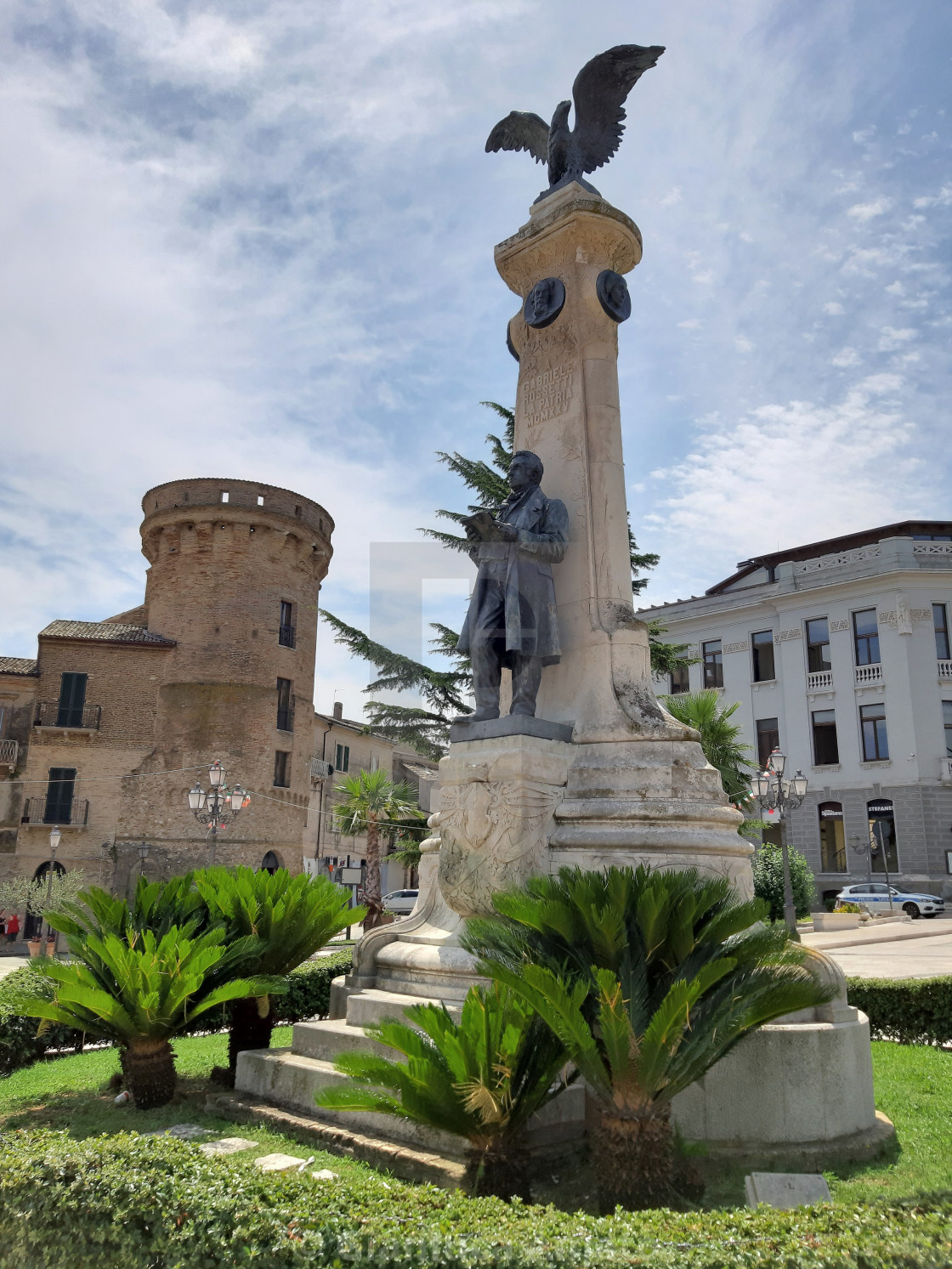 "Vasto - Monumento a Gabriele Rossetti" stock image