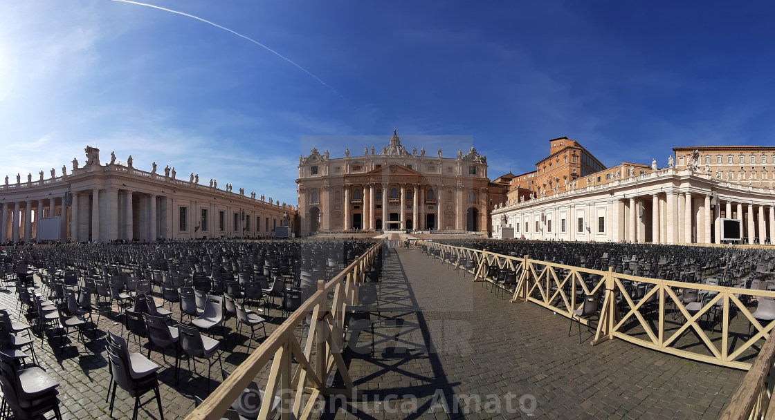 "Città del Vaticano - Panoramica di Piazza San Pietro" stock image