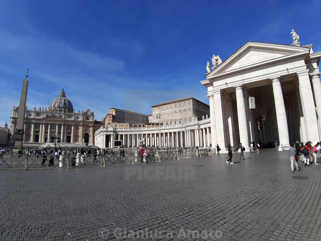 "Città del Vaticano - Scorcio di Piazza San Pietro" stock image