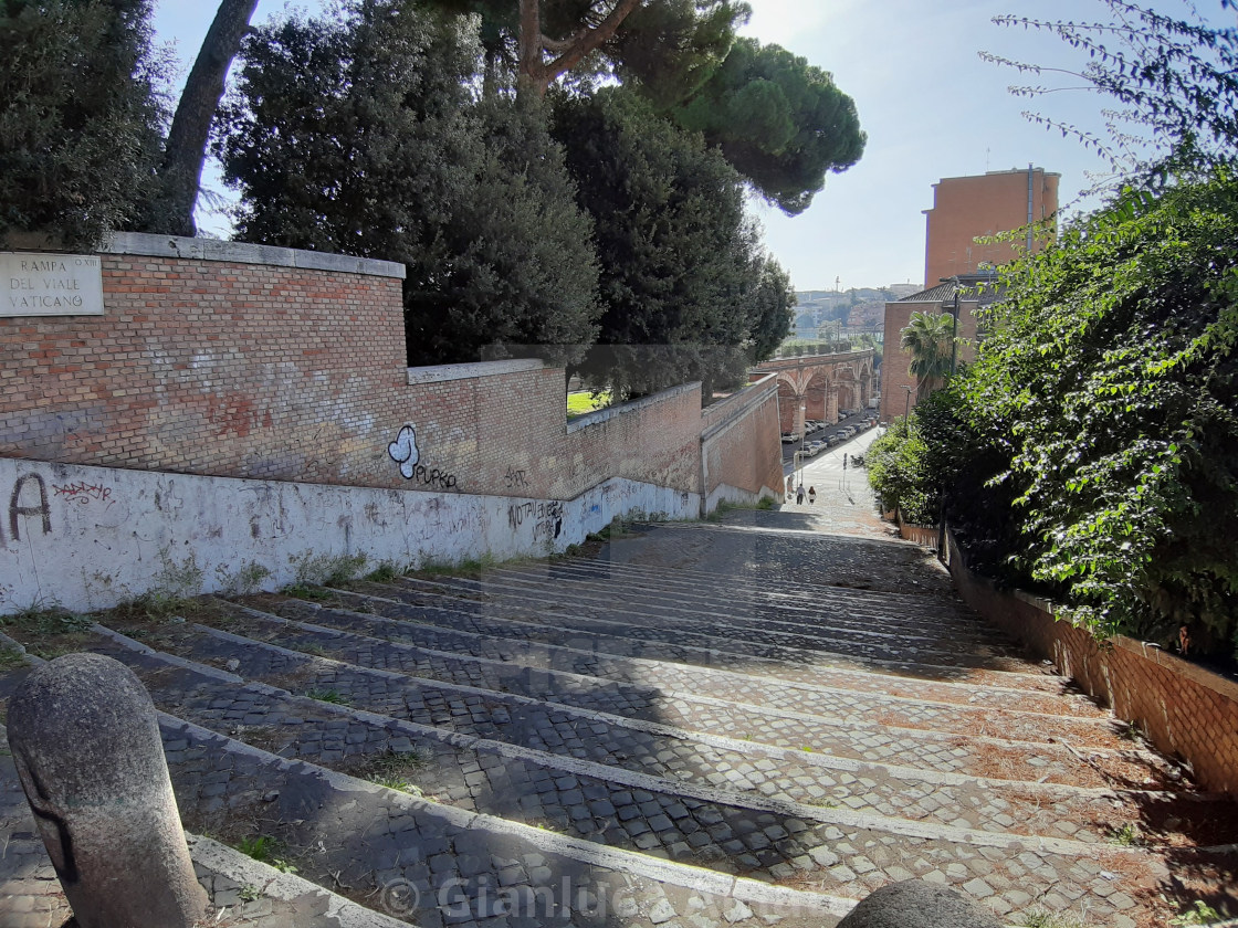 "Roma - Rampa del Viale Vaticano" stock image