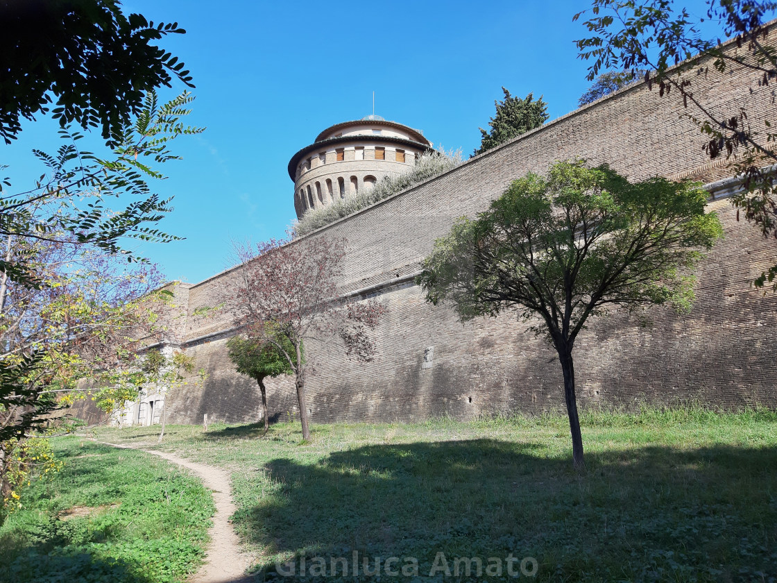 "Roma - Scorcio di Torre San Giovanni da Viale Vaticano" stock image