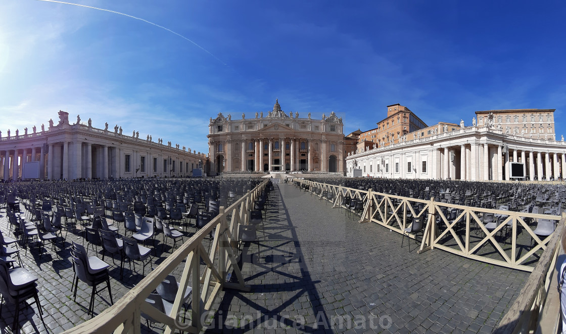 "Vaticano - Panoramica di San Pietro" stock image