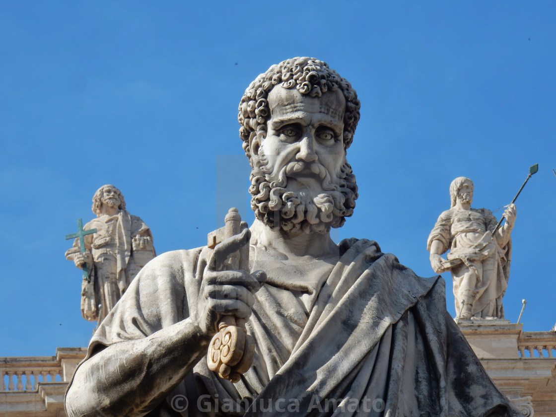 "Vaticano - Particolare di San Pietro" stock image