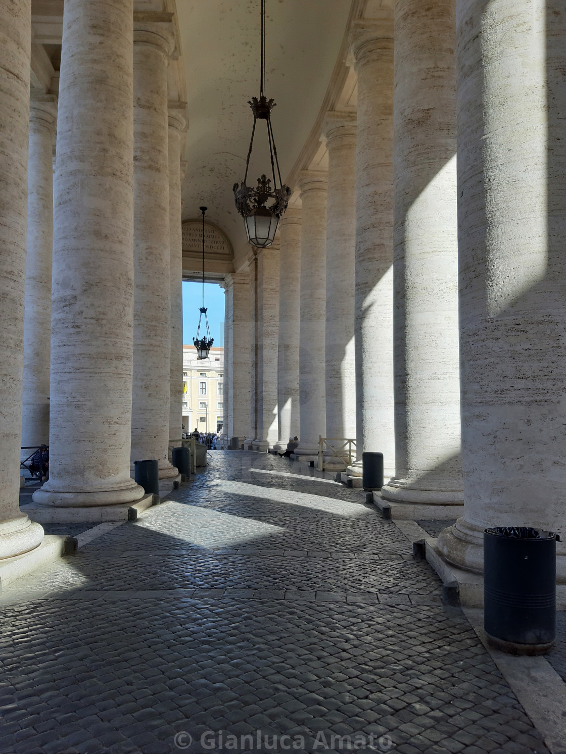"Vaticano - Uscita del Colonnato" stock image
