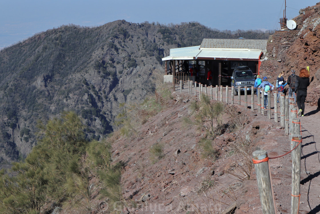 "Vesuvio – Chalet Cratere dal sentiero" stock image