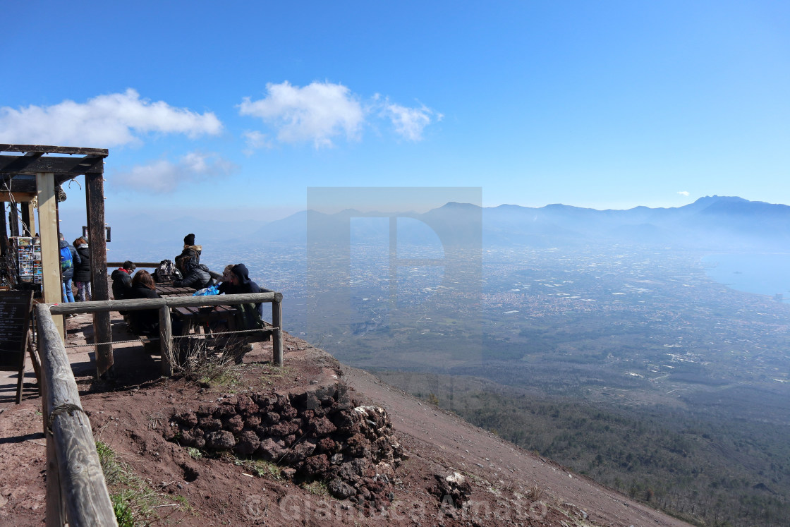 "Vesuvio - Chalet panoramico La Cappannuccia" stock image