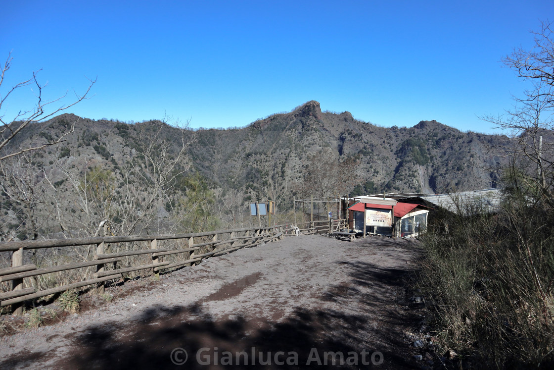 "Vesuvio – Fine del sentiero del Gran Cono" stock image