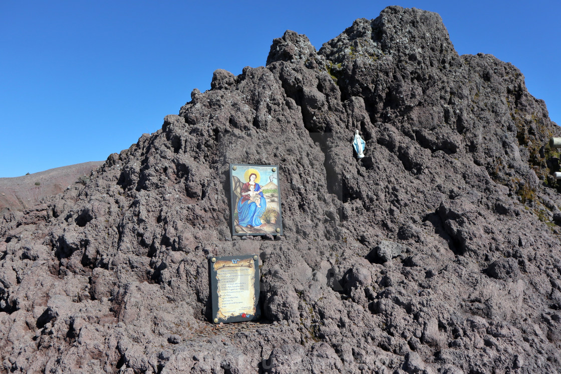 "Vesuvio – Madonnine sul cratere" stock image