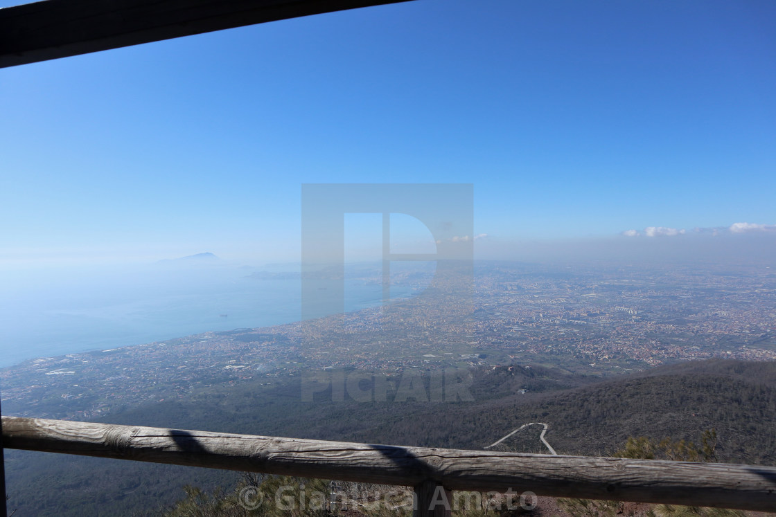 "Vesuvio – Panorama da Chalet Cratere" stock image