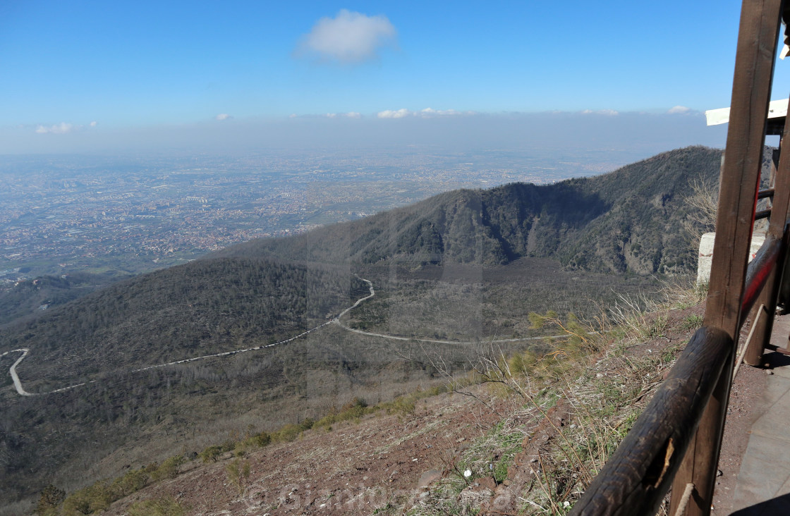 "Vesuvio – Panorama dallo Chalet Cratere" stock image