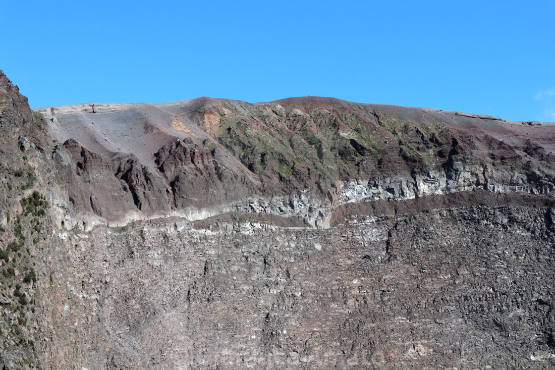 "Vesuvio – Particolare della parete del cratere" stock image