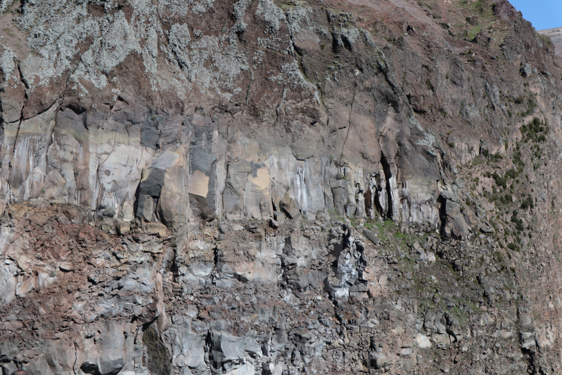 "Vesuvio - Particolare geologico del cratere" stock image