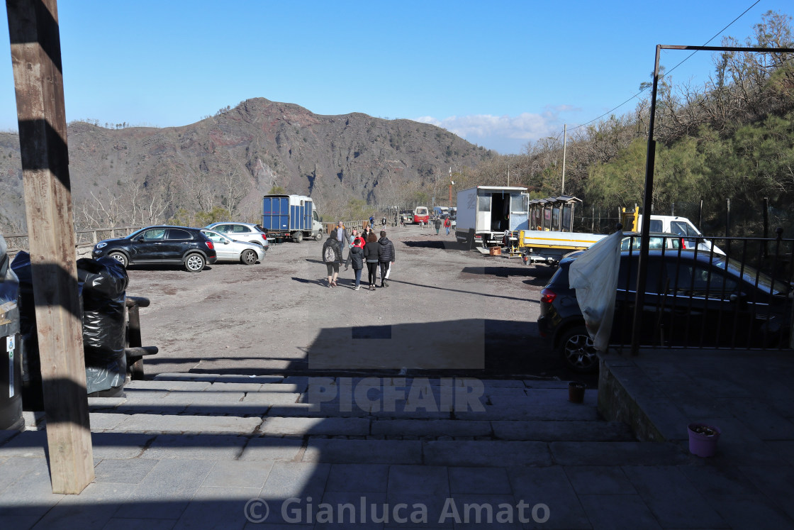 "Vesuvio – Piazzale d'ingresso del parco" stock image