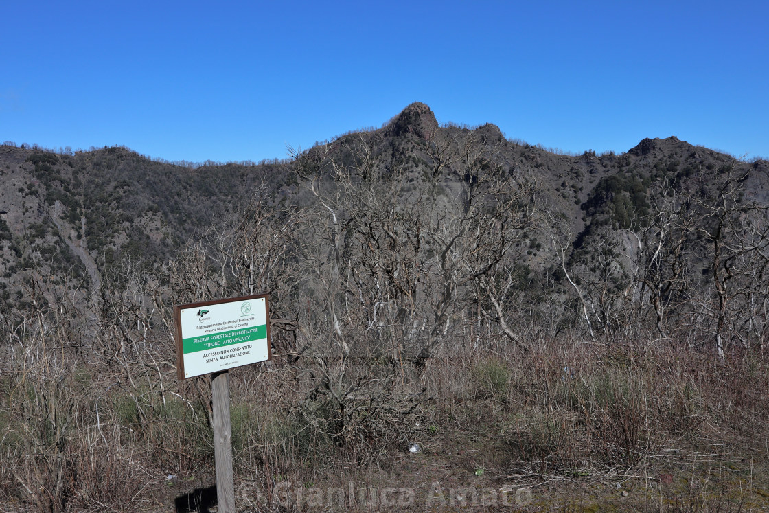 "Vesuvio - Punta del Nasone del Monte Somma dal piazzale di ingresso" stock image