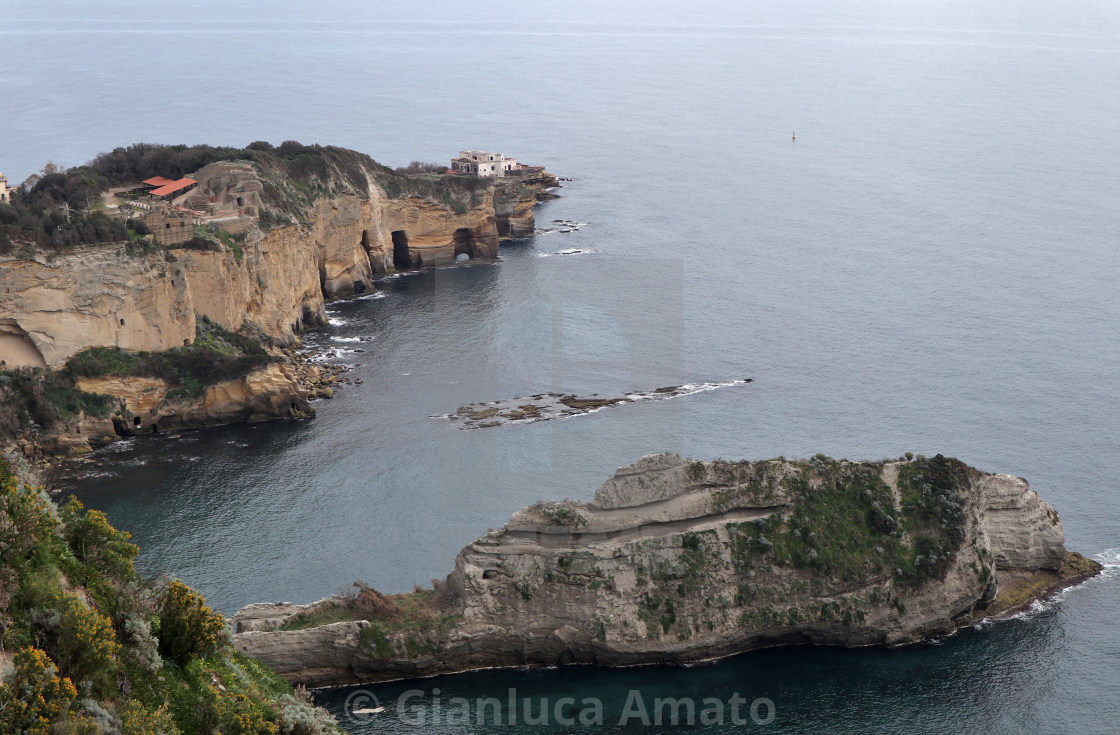 "Napoli - Baia di Trentaremi dal Parco Virgiliano" stock image