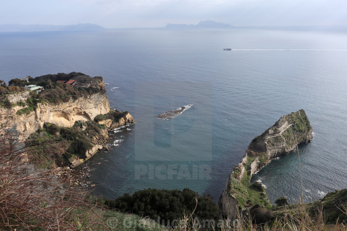 "Napoli - Baia Trentaremi da Parco Virgiliano" stock image