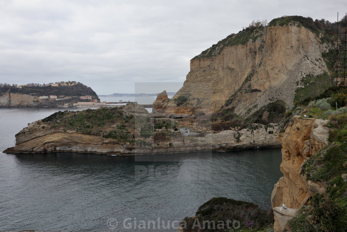 "Napoli - Baia Trentaremi dal Parco Archeologico di Pausilypon" stock image