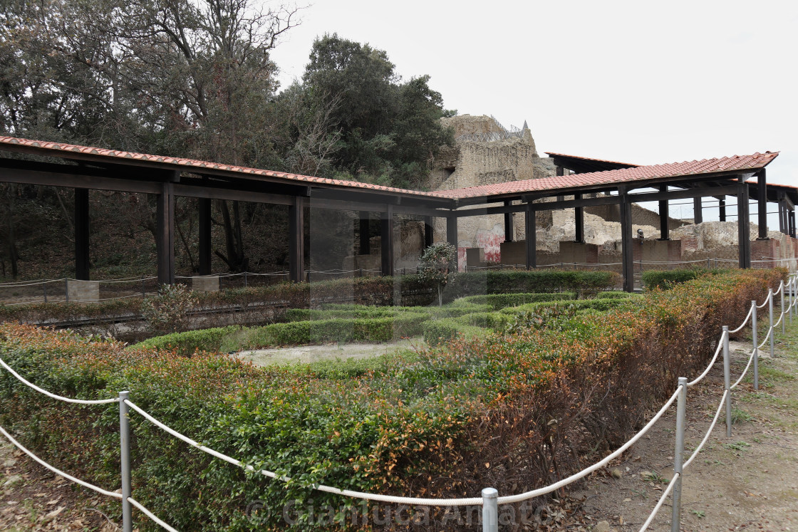 "Napoli - Giardino del Parco Archeologico di Pausilypon" stock image