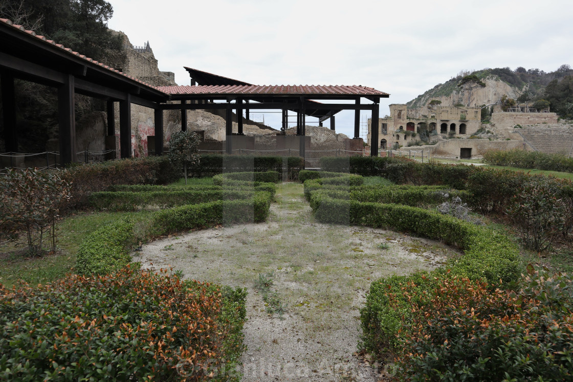 "Napoli - Giardino nel Parco Archeologico di Pausilypon" stock image