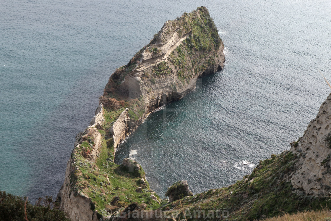 "Napoli - Penisola nella Baia Trentaremi" stock image