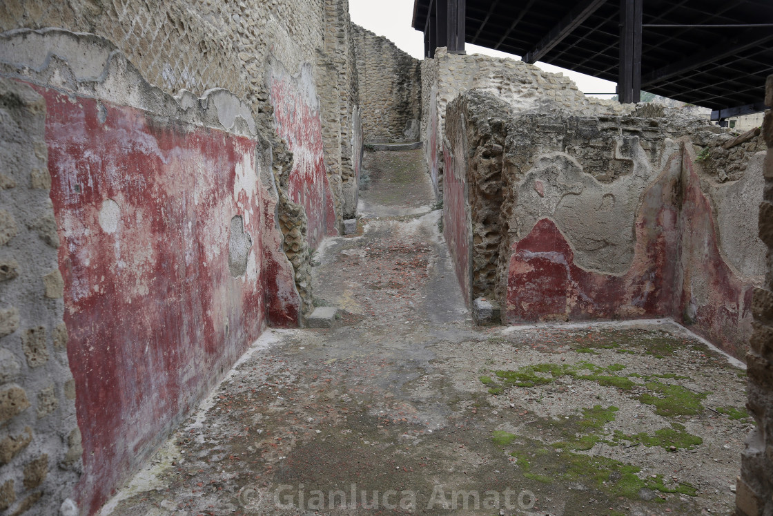 "Napoli - Ruderi nel Parco Archeologico di Pausilypon" stock image