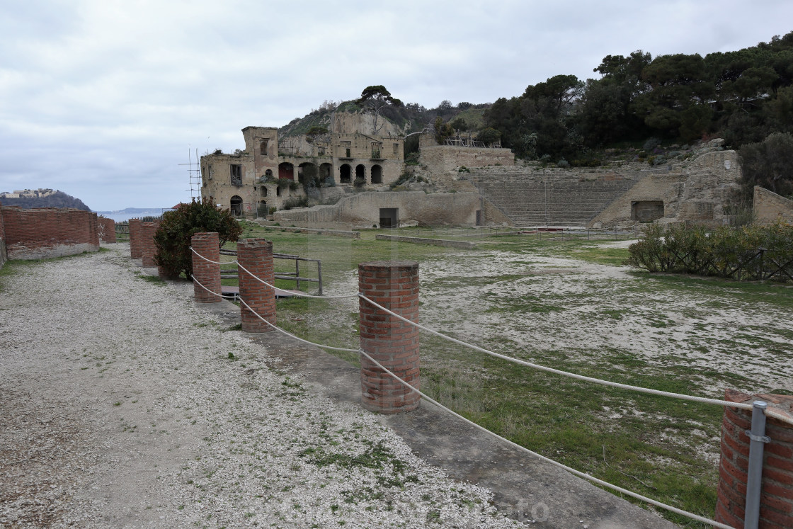 "Napoli - Scorcio panoramico del Parco Archeologico di Pausilypon" stock image