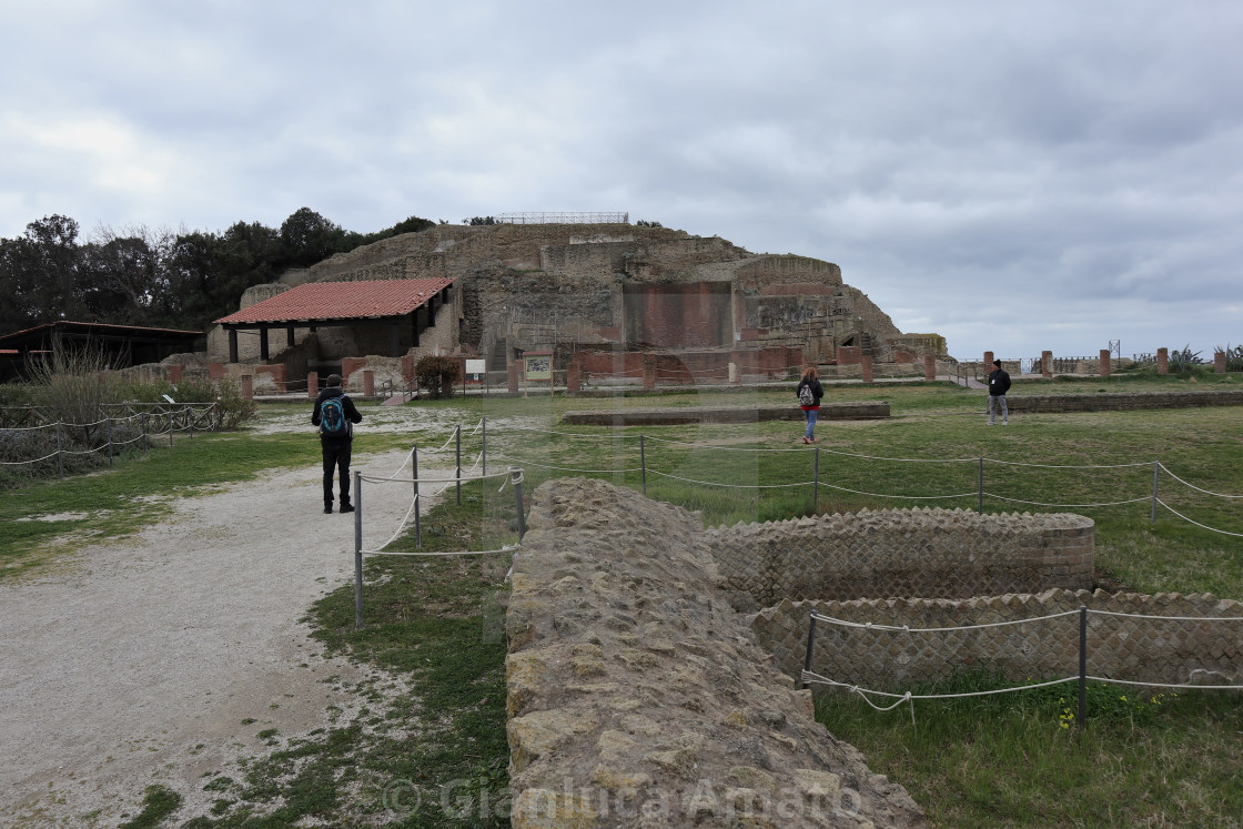 "Napoli - Scorcio panoramico della Villa Imperiale di Pausilypon" stock image