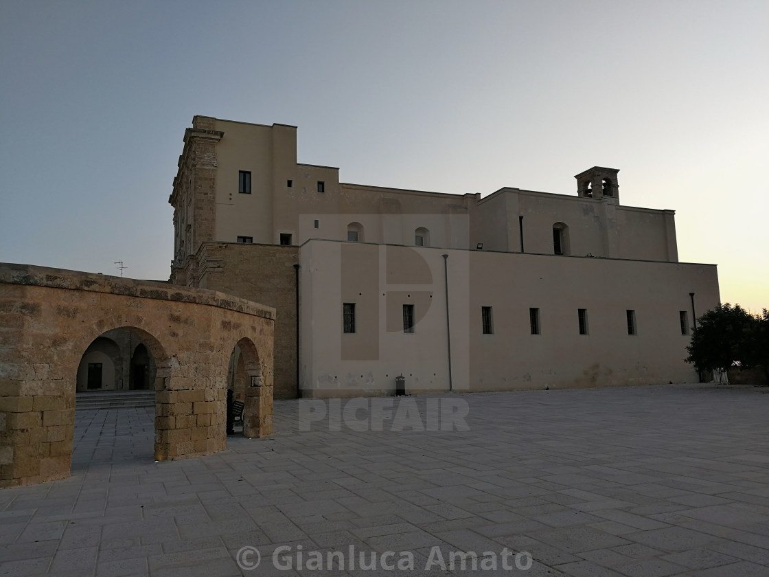 "Basilica di Santa Maria di Leuca all'alba" stock image