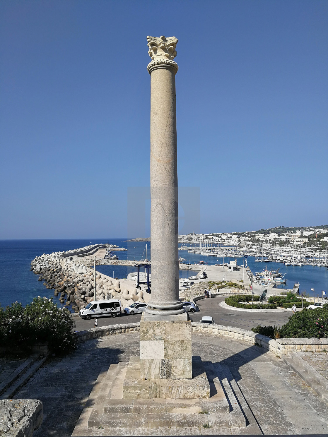 "Santa Maria di Leuca - Colonna romana della scala monumentale" stock image