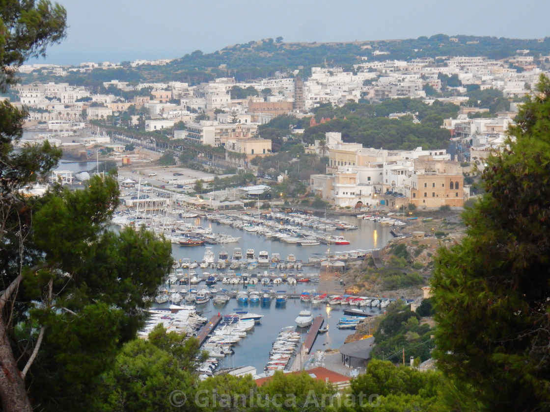 "Santa Maria di Leuca - Scorcio del porto all'alba" stock image