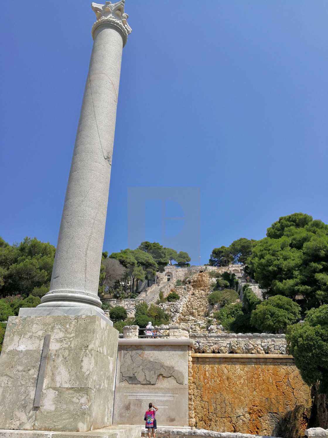 "Santa Maria di Leuca - Turista alla scala monumentale" stock image